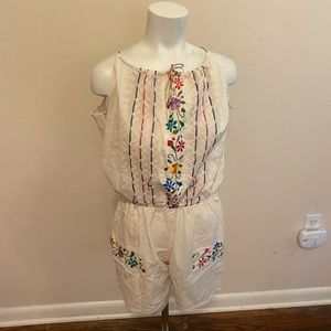 Embroidered romper